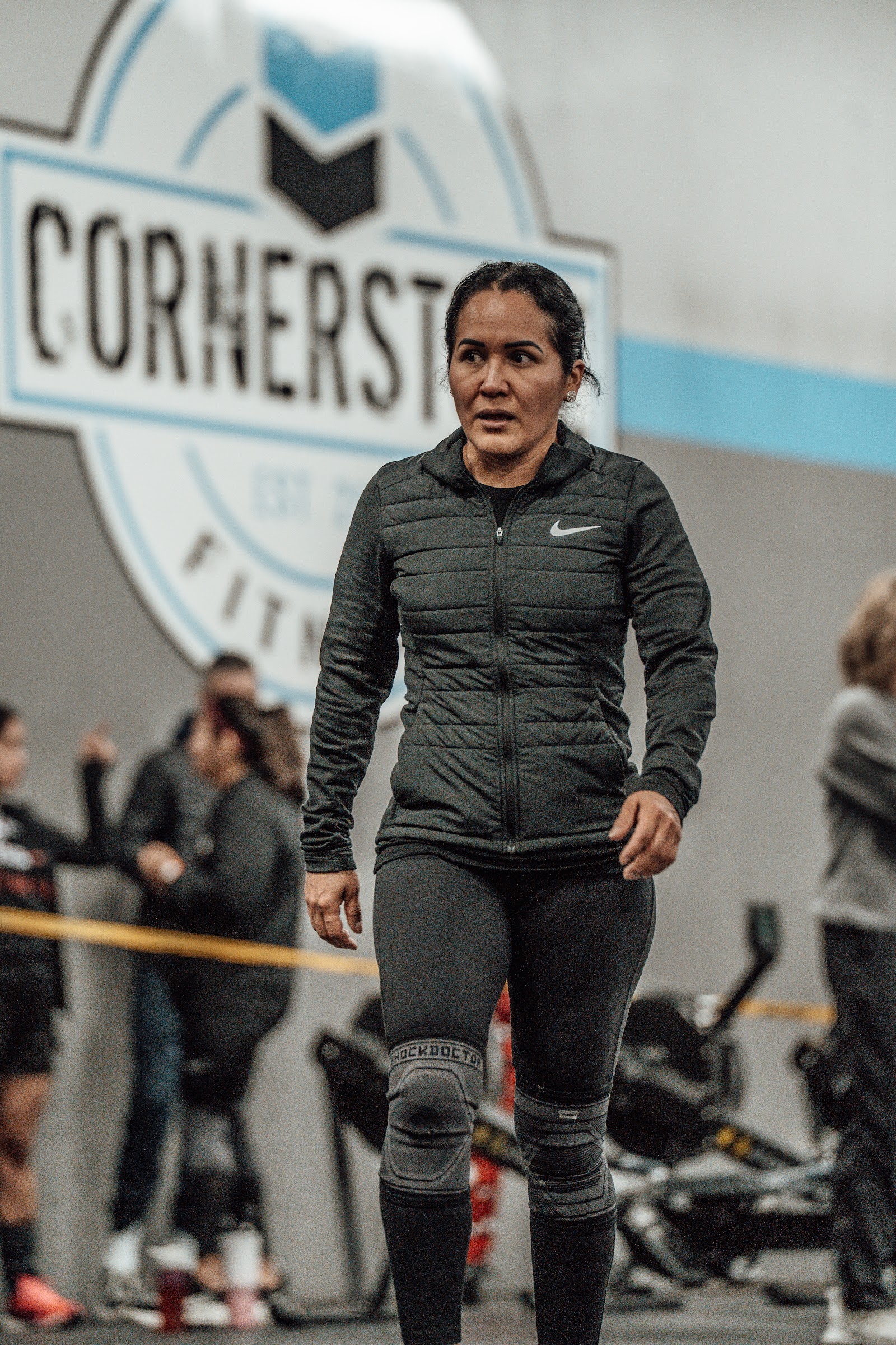 Athlete running through the Cornerstone gym